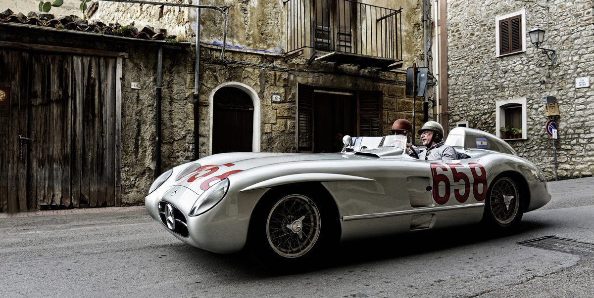 Targa Florio Mercedes-Benz 300 SLR mit Hans Herrmann