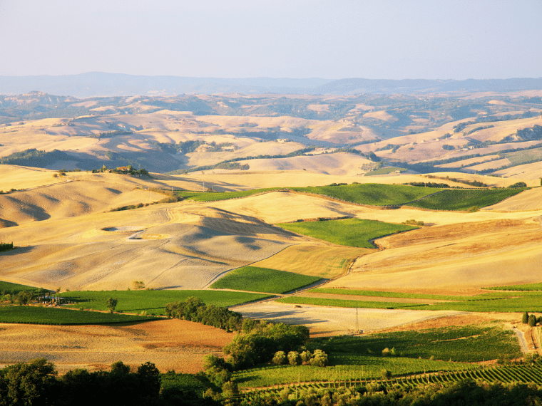 Toskana Bilderbuchlandschaft